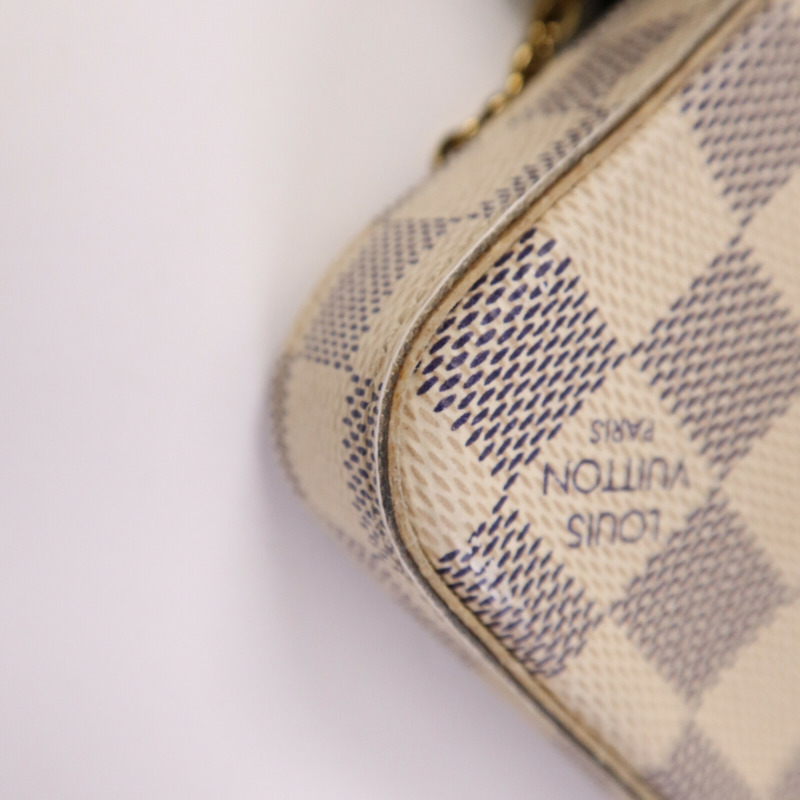 LOUIS VUITTON Damier Azur Pochette Felicie肩背袋-13