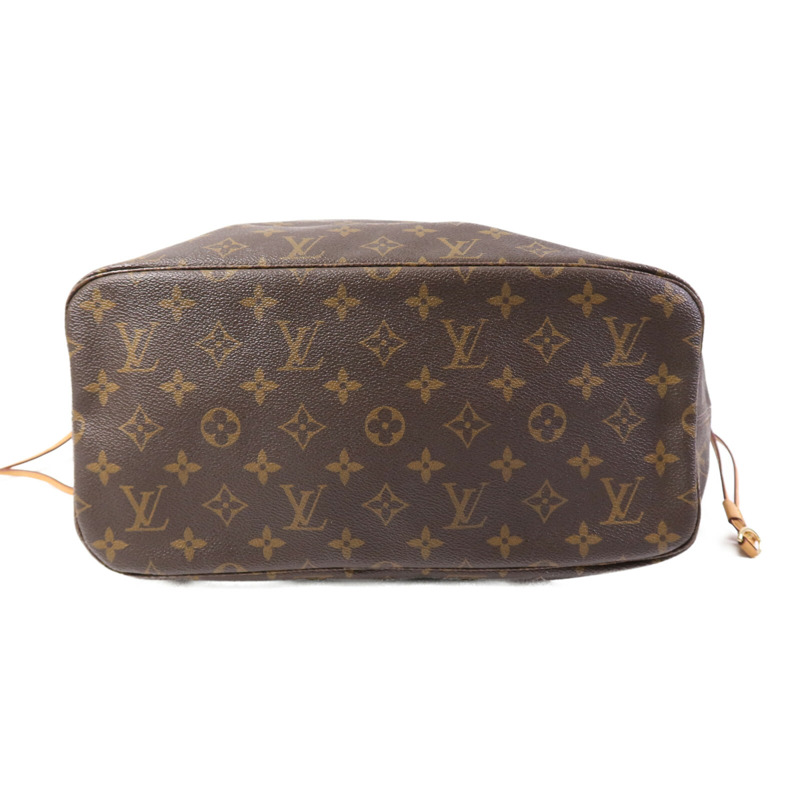 LOUIS VUITTON Monogram Neverfull MM金扣手挽袋-3