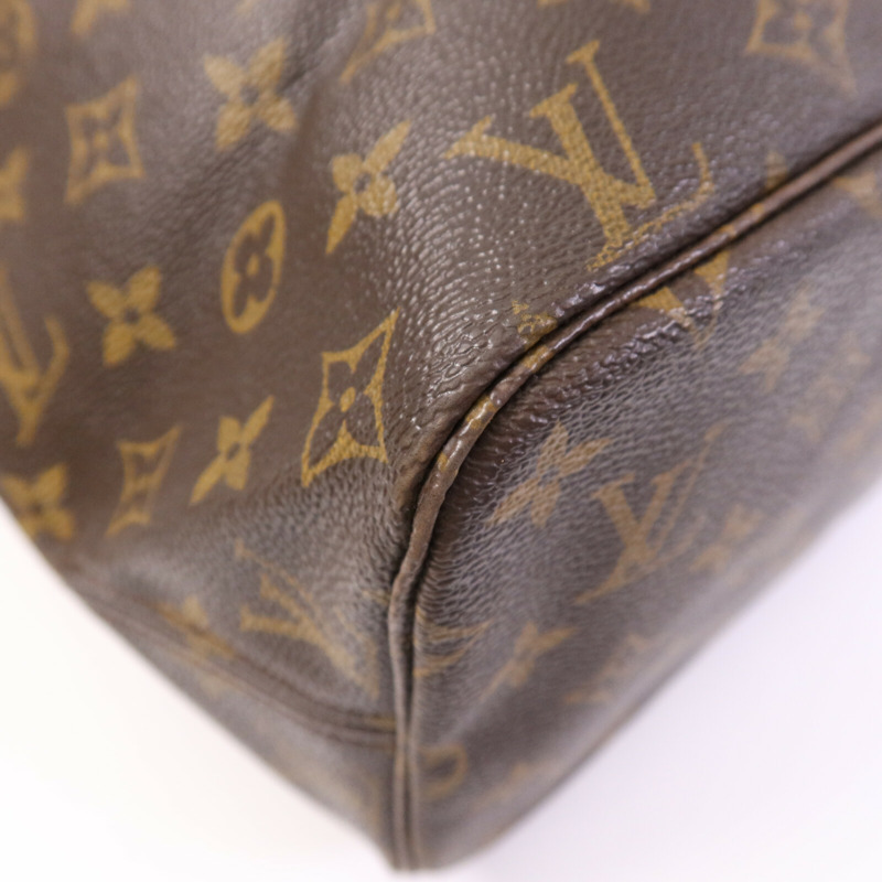 LOUIS VUITTON Monogram Neverfull MM金扣手挽袋-10