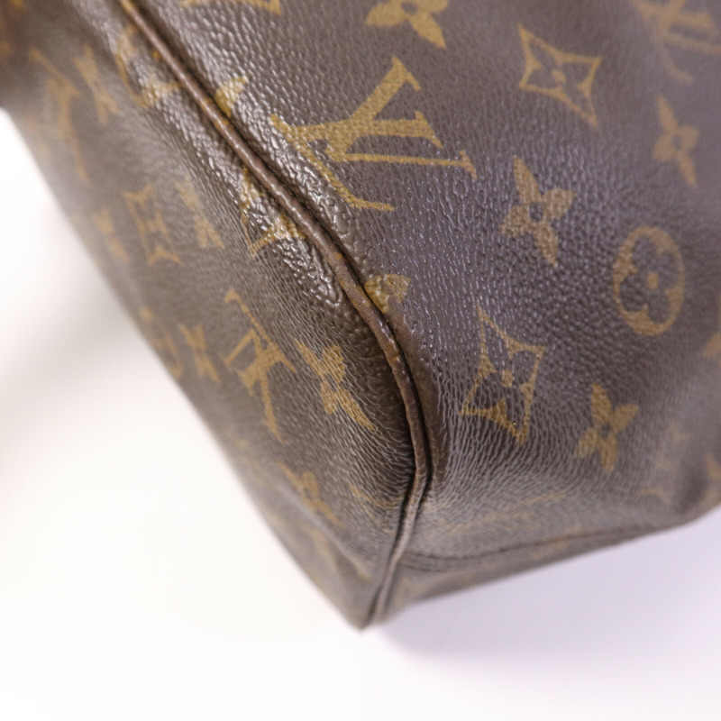 LOUIS VUITTON Monogram Neverfull MM金扣手挽袋-11