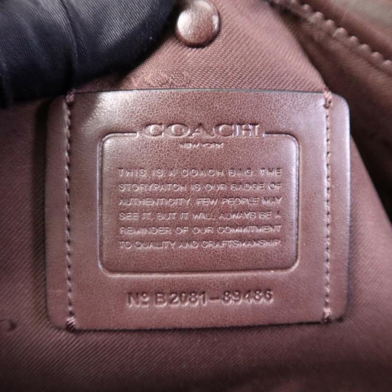 COACH 牛皮皮革Shoulder Bag金扣肩背袋-5