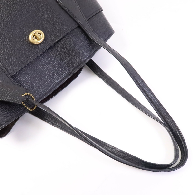 COACH 牛皮皮革Shoulder Bag金扣肩背袋-7