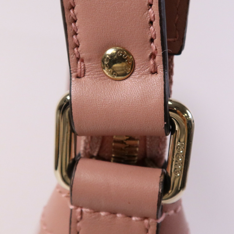 GUCCI 牛皮皮革Shoulder Bag金扣肩背袋-6