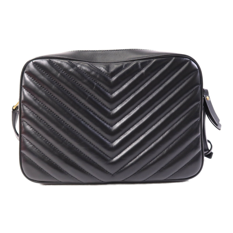 SAINT LAURENT 牛皮皮革Lou Camera Bag金扣肩背袋-1