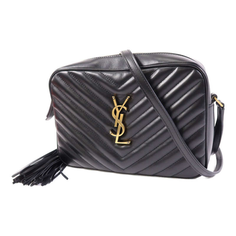 SAINT LAURENT 牛皮皮革Lou Camera Bag金扣肩背袋-2