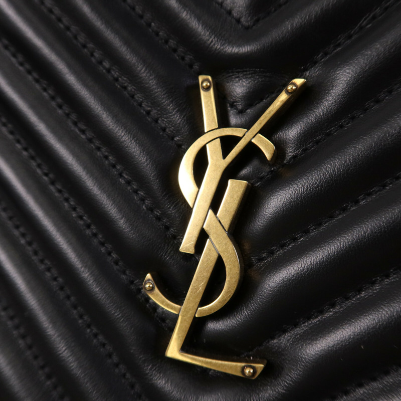 SAINT LAURENT 牛皮皮革Lou Camera Bag金扣肩背袋-6