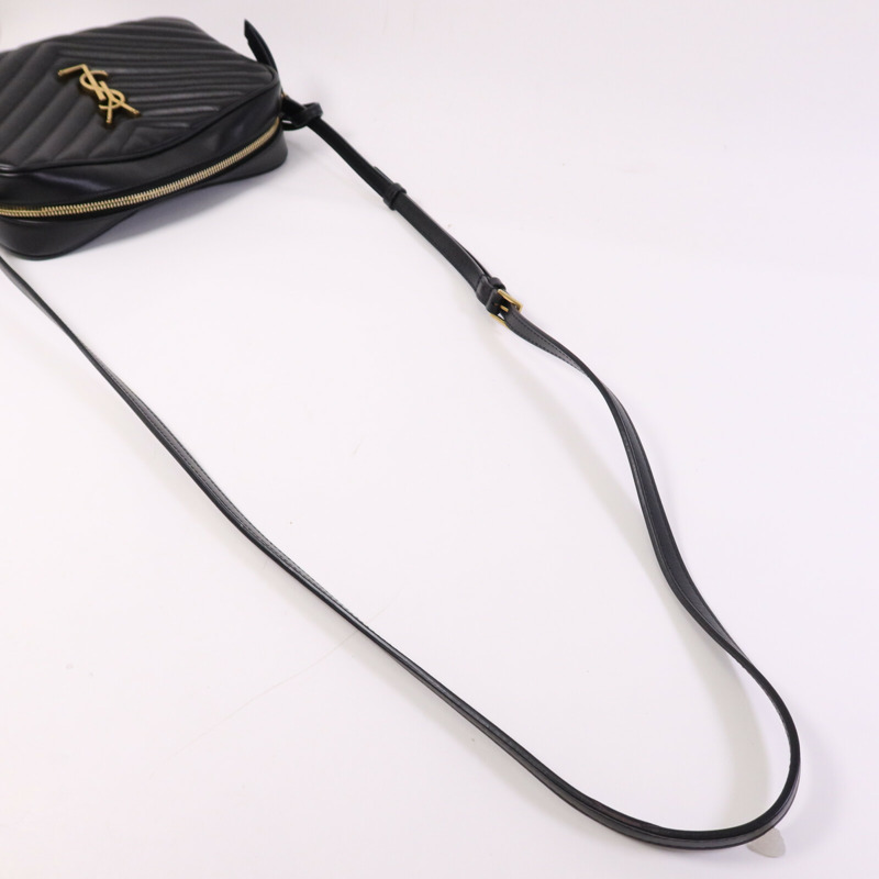 SAINT LAURENT 牛皮皮革Lou Camera Bag金扣肩背袋-8