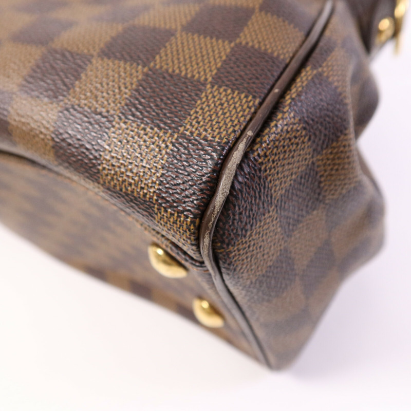 LOUIS VUITTON Damier Trevi金扣手挽肩背兩用袋-9