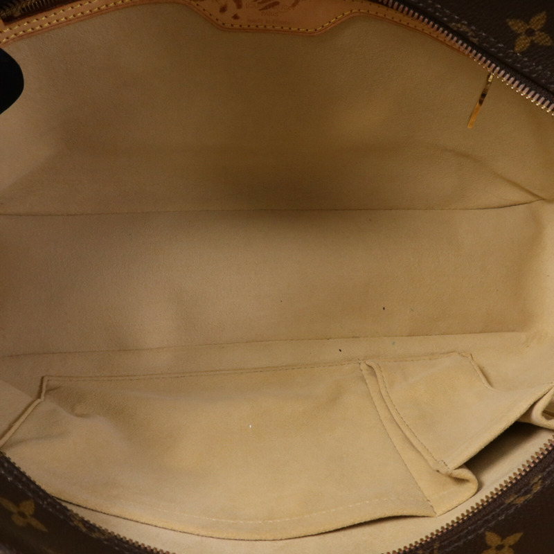 LOUIS VUITTON Monogram Cite GM金扣肩背袋棕色-4