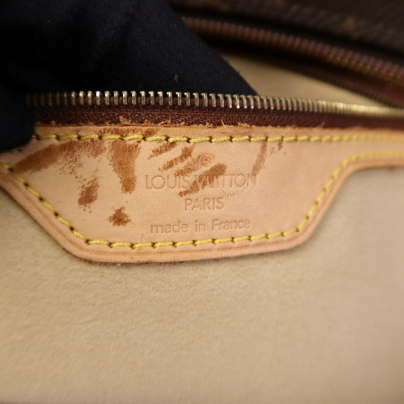 LOUIS VUITTON Monogram Cite GM金扣肩背袋棕色-5