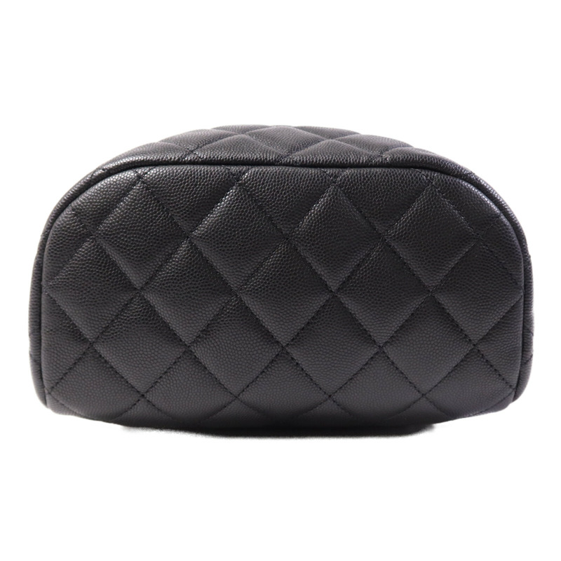 CHANEL 牛皮皮革Backpack金扣背包-3
