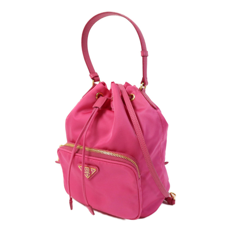 PRADA 尼龍Duet Re-Nylon金扣手挽肩背兩用袋-2