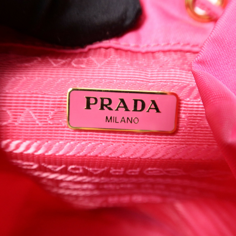 PRADA 尼龍Duet Re-Nylon金扣手挽肩背兩用袋-5