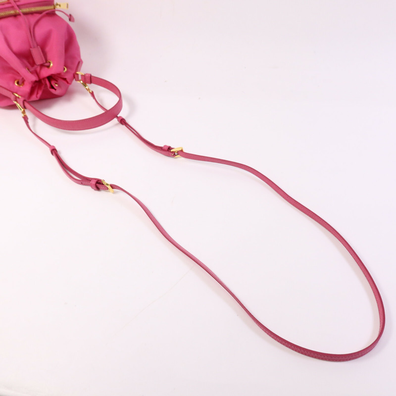 PRADA 尼龍Duet Re-Nylon金扣手挽肩背兩用袋-7