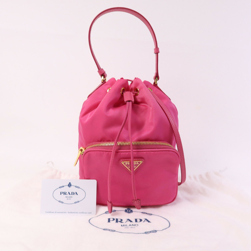 PRADA 尼龍Duet Re-Nylon金扣手挽肩背兩用袋-8