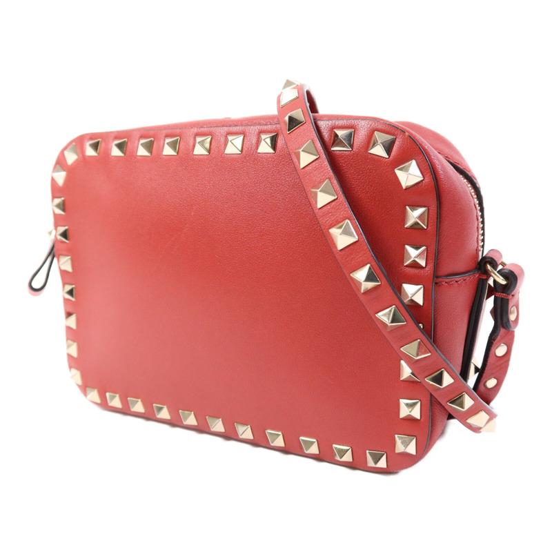 Valentino 牛皮皮革Garavani Rockstud Crossbody Bag金扣肩背袋-2