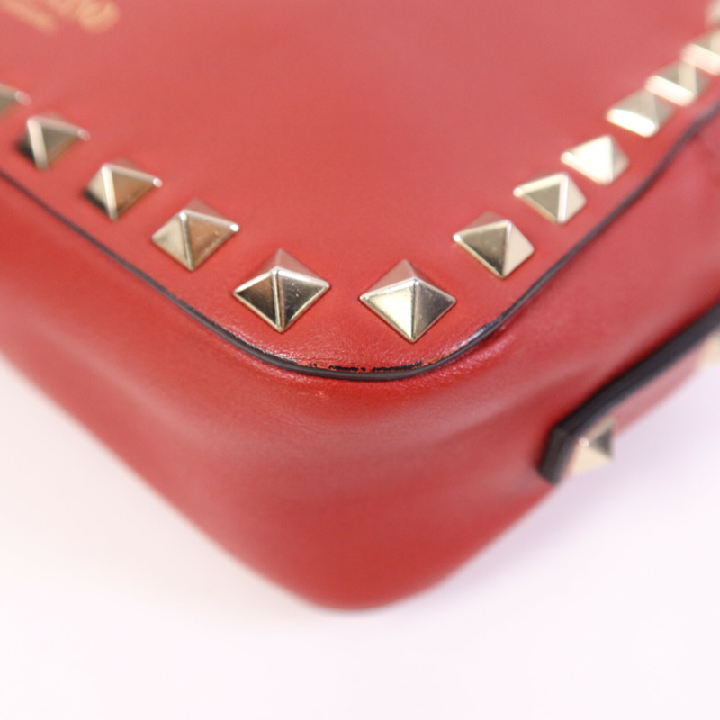 Valentino 牛皮皮革Garavani Rockstud Crossbody Bag金扣肩背袋-9