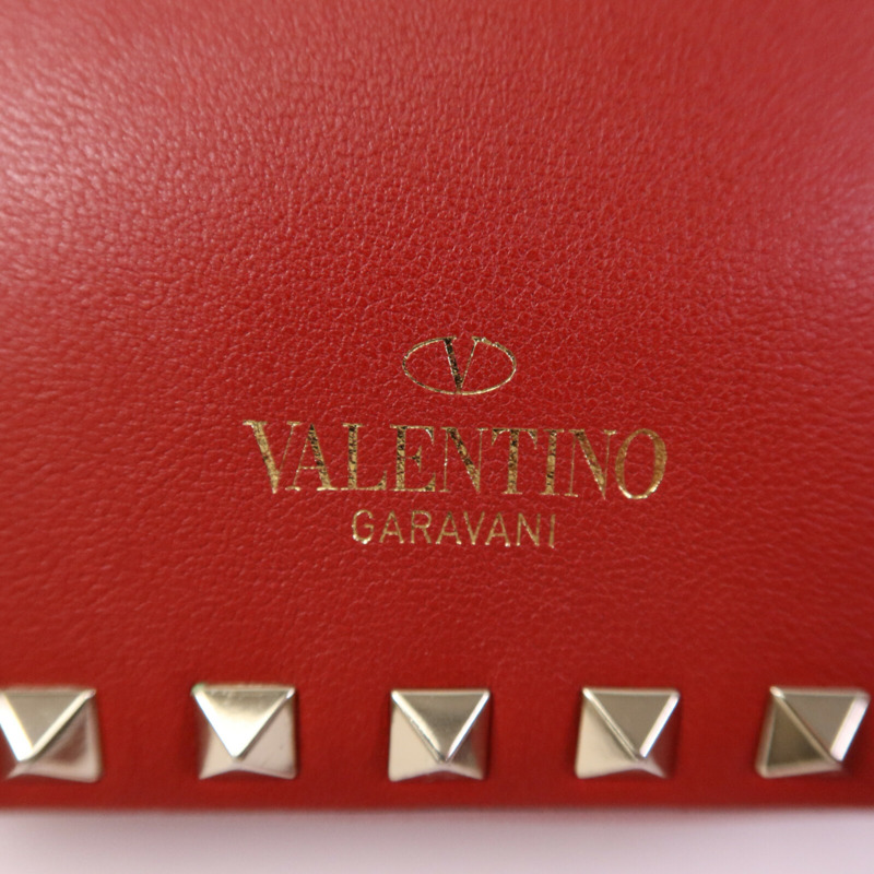 Valentino 牛皮皮革Garavani Rockstud Crossbody Bag金扣肩背袋-13