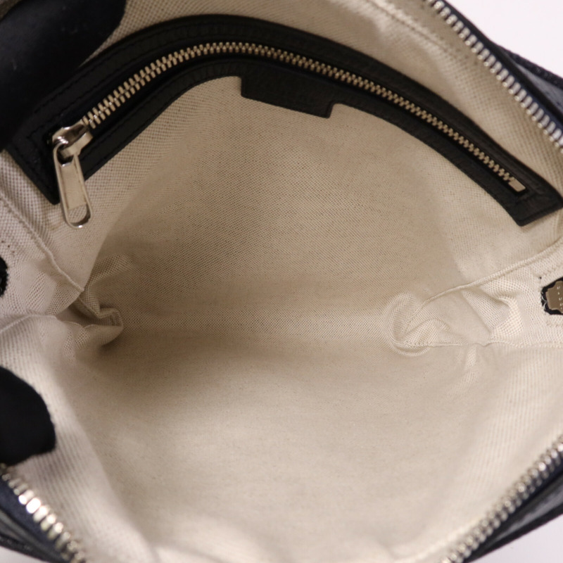 GUCCI 塗層帆布Ophidia Messenger GG Supreme銀扣肩背袋-4