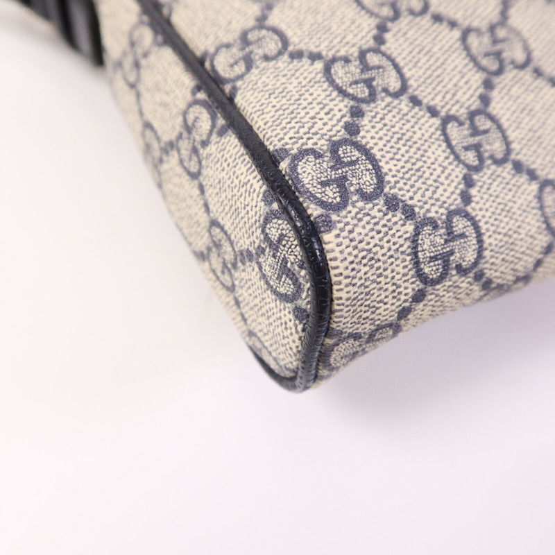 GUCCI 塗層帆布Ophidia Messenger GG Supreme銀扣肩背袋-11