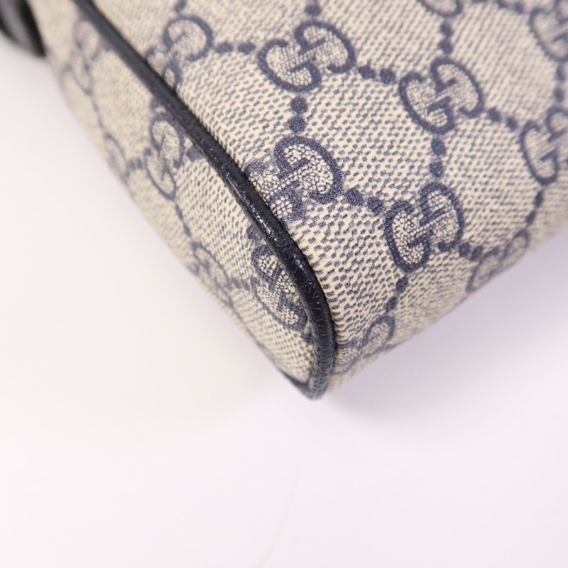 GUCCI 塗層帆布Ophidia Messenger GG Supreme銀扣肩背袋-13