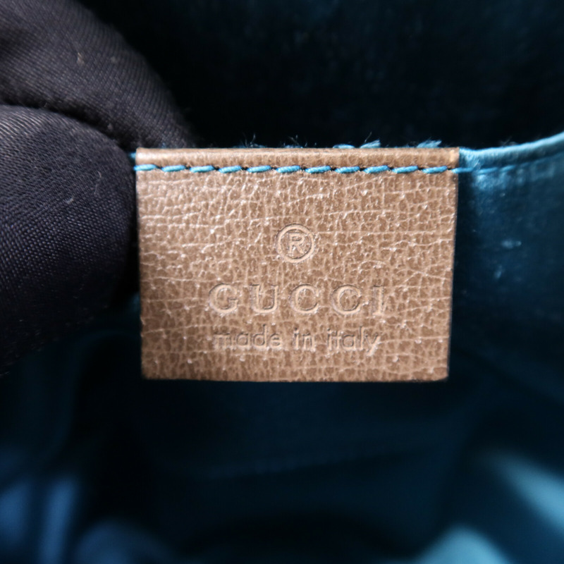 GUCCI 塗層帆布Ophidia GG金扣肩背袋-5