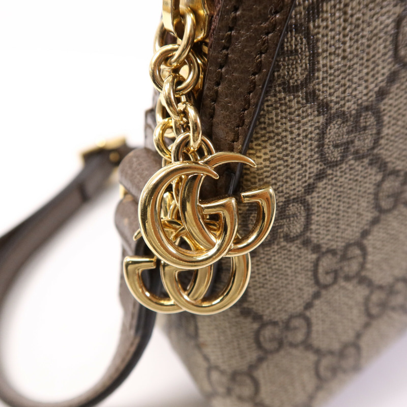 GUCCI 塗層帆布Ophidia GG金扣肩背袋-7