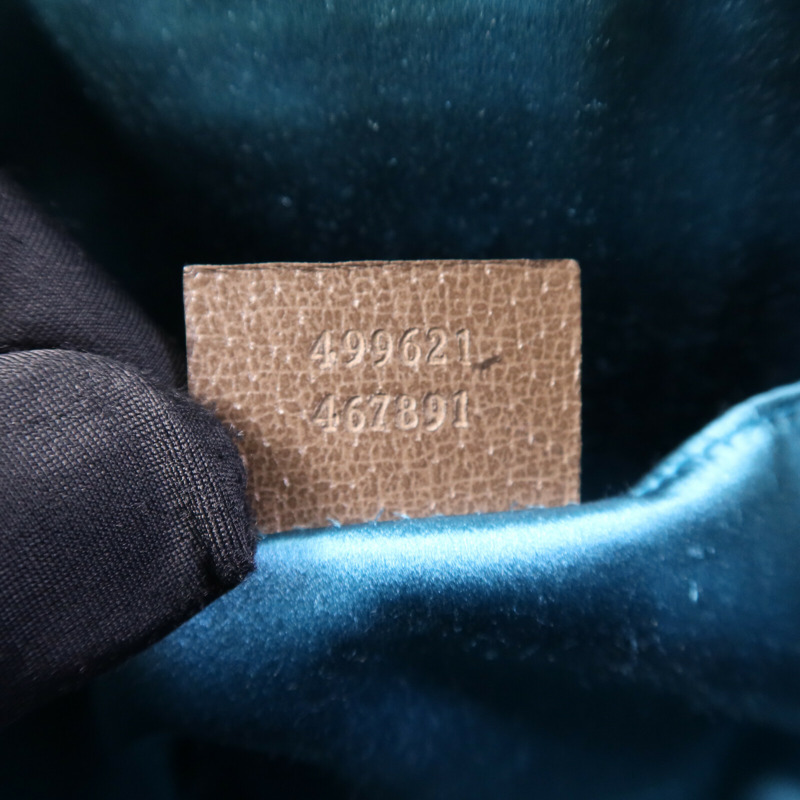 GUCCI 塗層帆布Ophidia GG金扣肩背袋-8