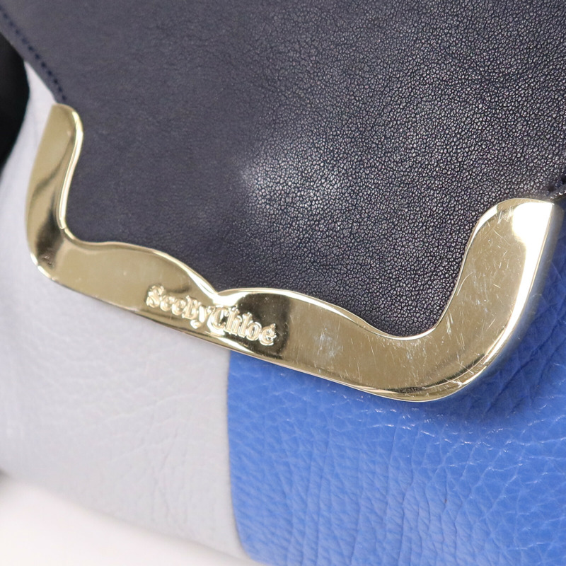 SEE BY CHLOE 牛皮皮革Shoulder Bag金扣肩背袋-13