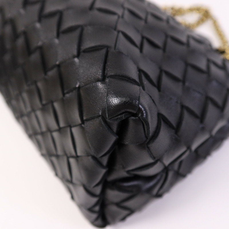 BOTTEGA VENETA 羊皮皮革Andiamo Small金扣鏈帶手挽肩背兩用袋-7