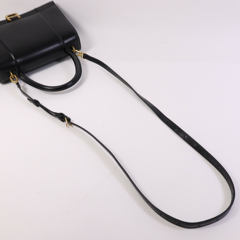 BALENCIAGA 牛皮皮革Hourglass Medium金扣手挽肩背兩用袋-8