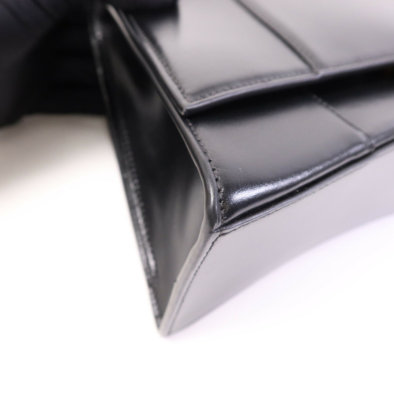 BALENCIAGA 牛皮皮革Hourglass Medium金扣手挽肩背兩用袋-10