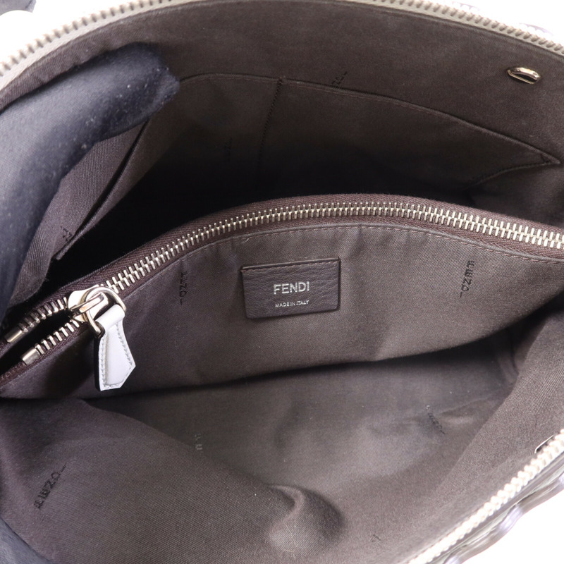 FENDI 牛皮皮革By The Way銀扣手挽肩背兩用袋-4