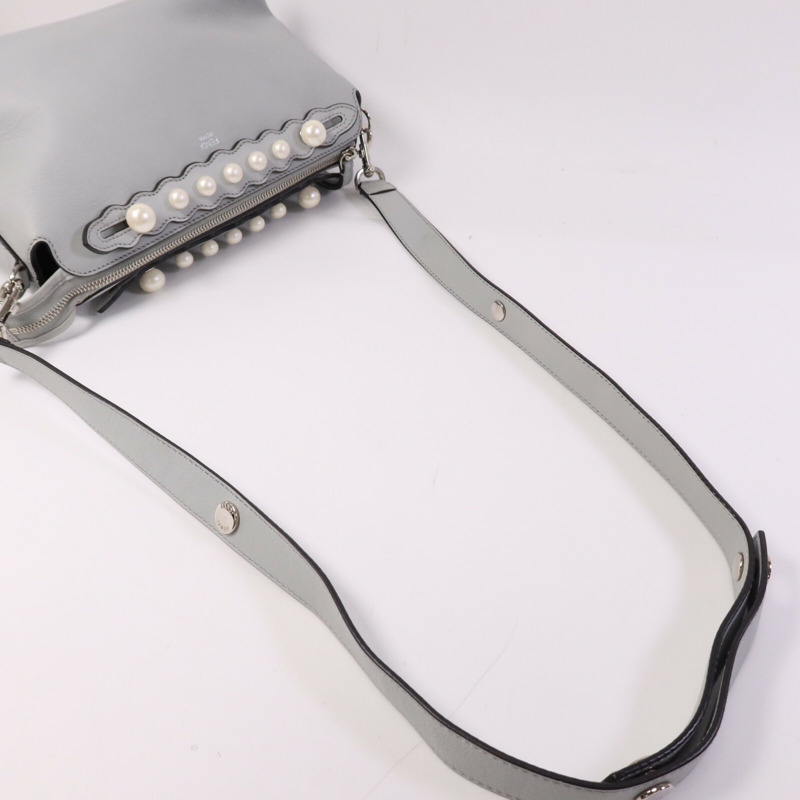 FENDI 牛皮皮革By The Way銀扣手挽肩背兩用袋-8