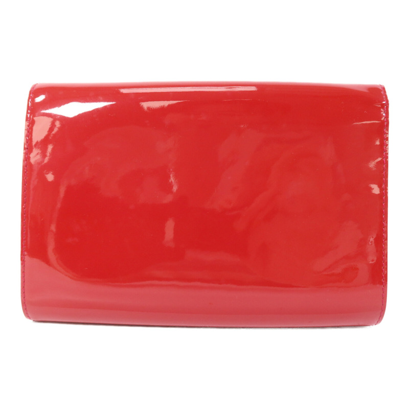 LOUIS VUITTON Monogram Vernis Louise EW金扣手拿包-1