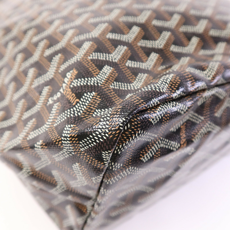 GOYARD 塗層帆布Saint Louis PM銀扣肩背袋-11