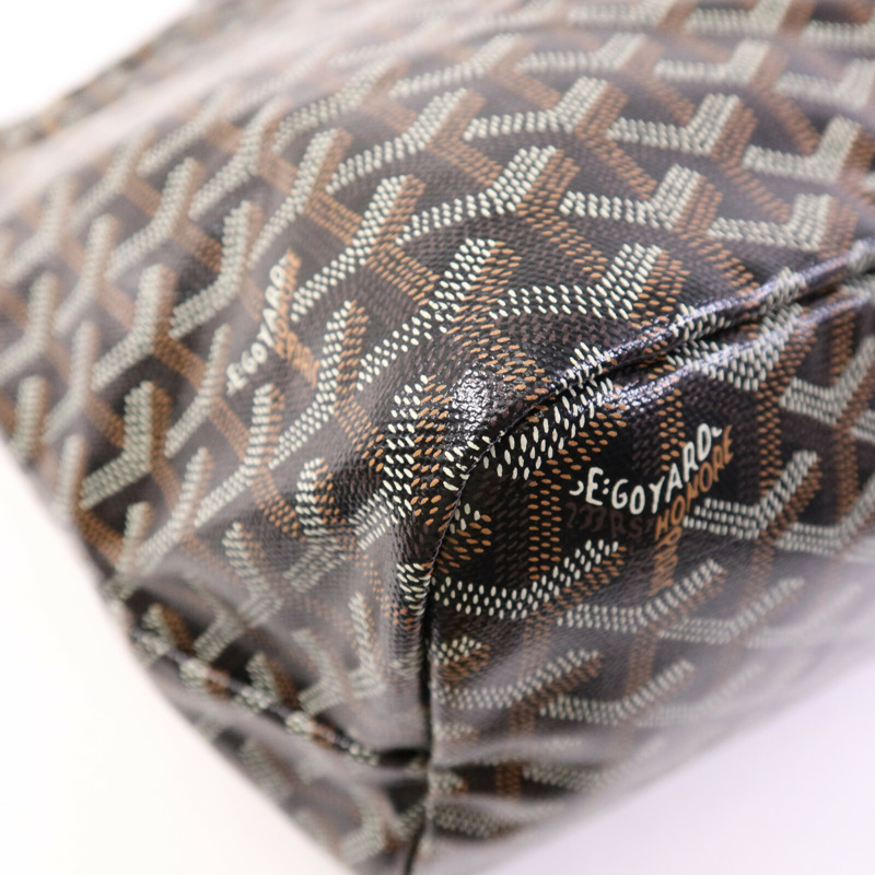 GOYARD 塗層帆布Saint Louis PM銀扣肩背袋-13