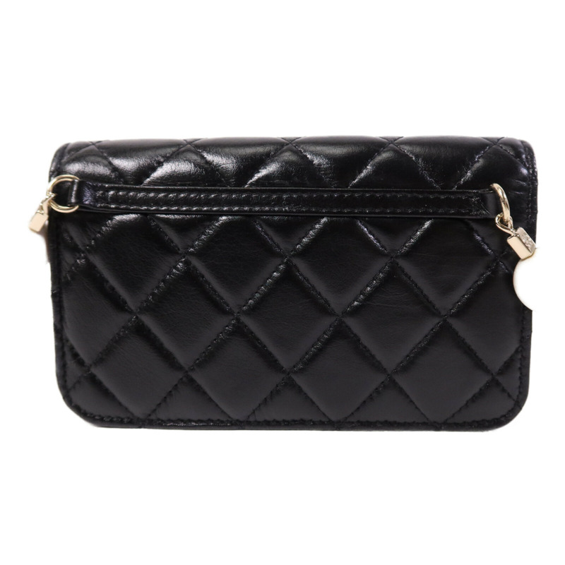 CHANEL 羊皮皮革Shoulder Bag金扣肩背袋-1