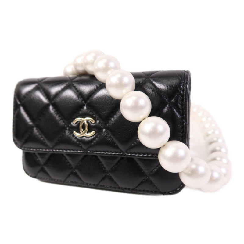 CHANEL 羊皮皮革Shoulder Bag金扣肩背袋-2