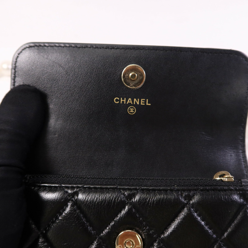 CHANEL 羊皮皮革Shoulder Bag金扣肩背袋-12