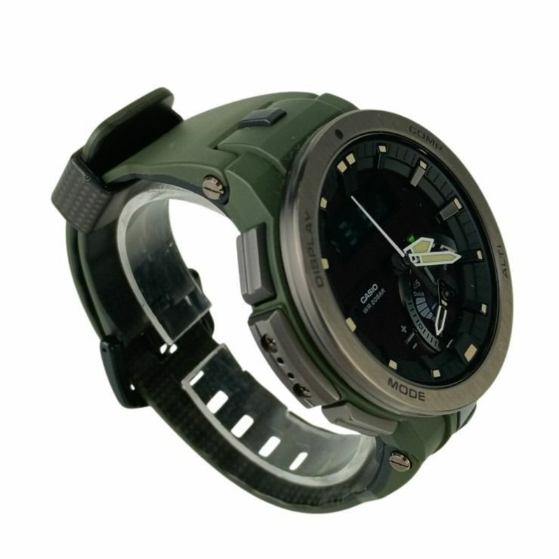 卡西歐 Pro Trek Multifield 系列 PRW70003JF 男士腕錶，黑色錶盤，樹脂和不鏽鋼材質-2