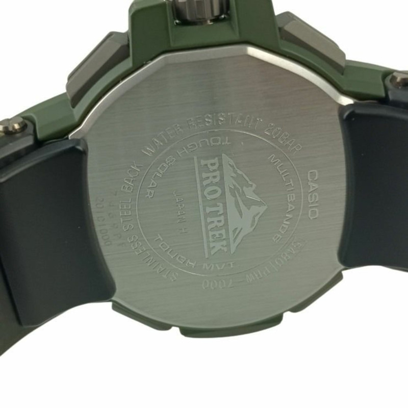 卡西歐 Pro Trek Multifield 系列 PRW70003JF 男士腕錶，黑色錶盤，樹脂和不鏽鋼材質-7