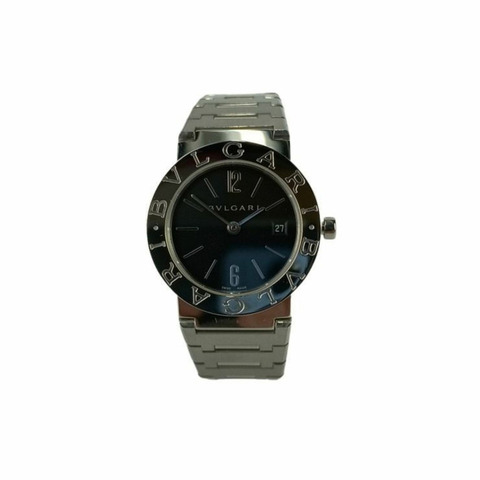 寶格麗 (BVLGARI) BB26SS 黑色錶盤不鏽鋼女士模擬腕錶