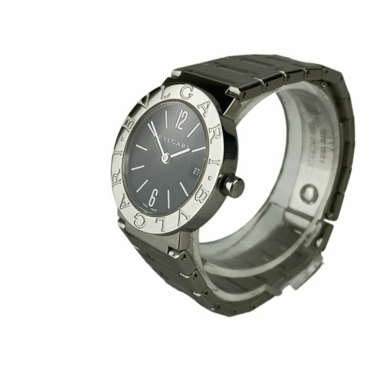 寶格麗 (BVLGARI) BB26SS 黑色錶盤不鏽鋼女士模擬腕錶-1