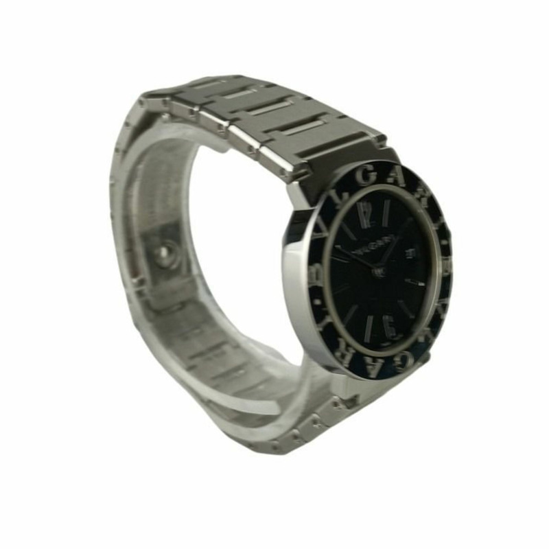 寶格麗 (BVLGARI) BB26SS 黑色錶盤不鏽鋼女士模擬腕錶-2