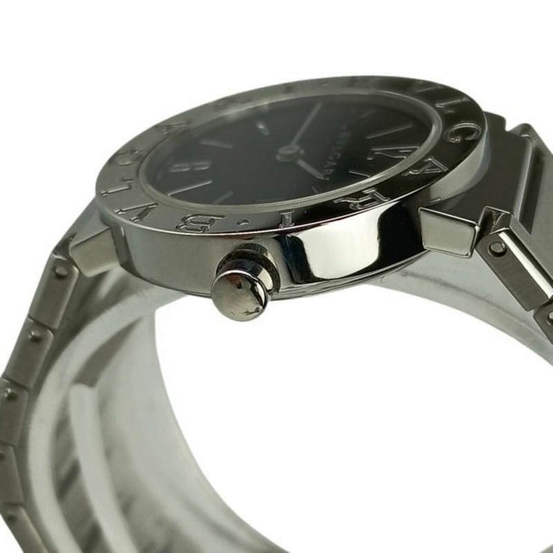 寶格麗 (BVLGARI) BB26SS 黑色錶盤不鏽鋼女士模擬腕錶-3