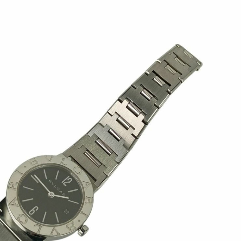 寶格麗 (BVLGARI) BB26SS 黑色錶盤不鏽鋼女士模擬腕錶-5