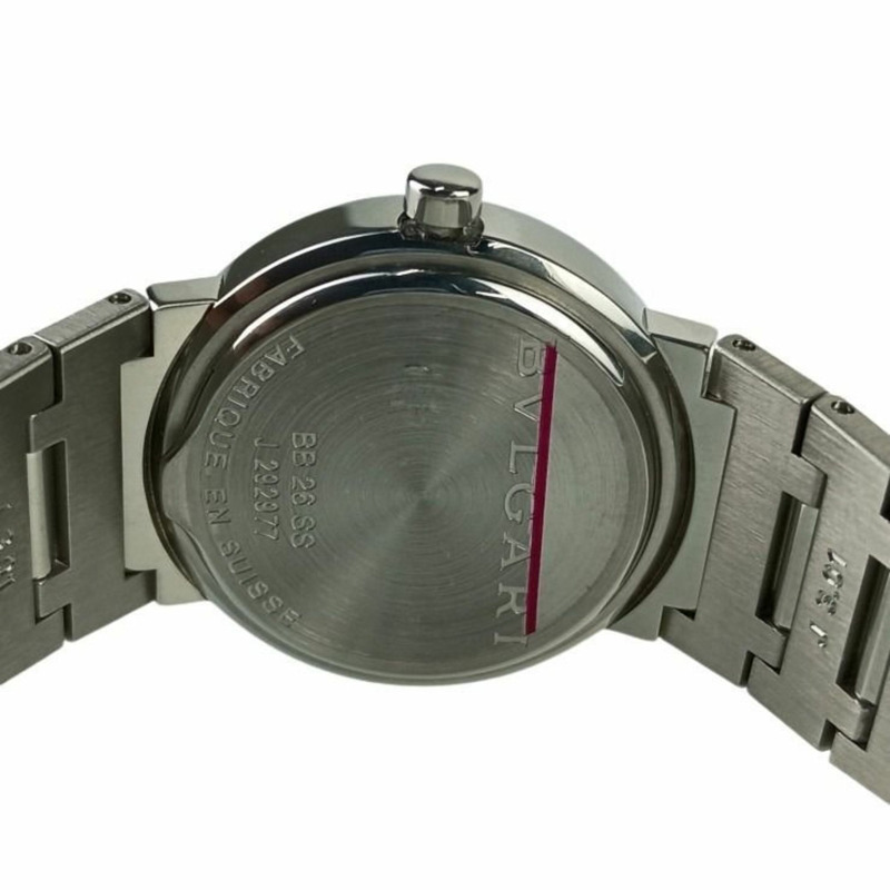 寶格麗 (BVLGARI) BB26SS 黑色錶盤不鏽鋼女士模擬腕錶-9