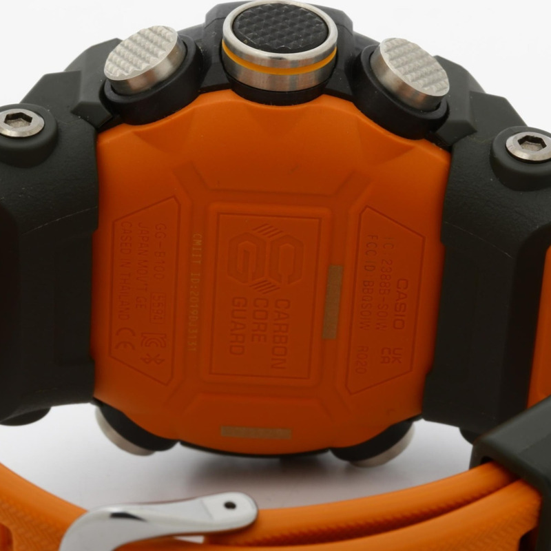 卡西歐 G-SHOCK Master of G Land Mudmaster GGB1001A9JF 男士腕錶，黑色碳纖維樹脂-3