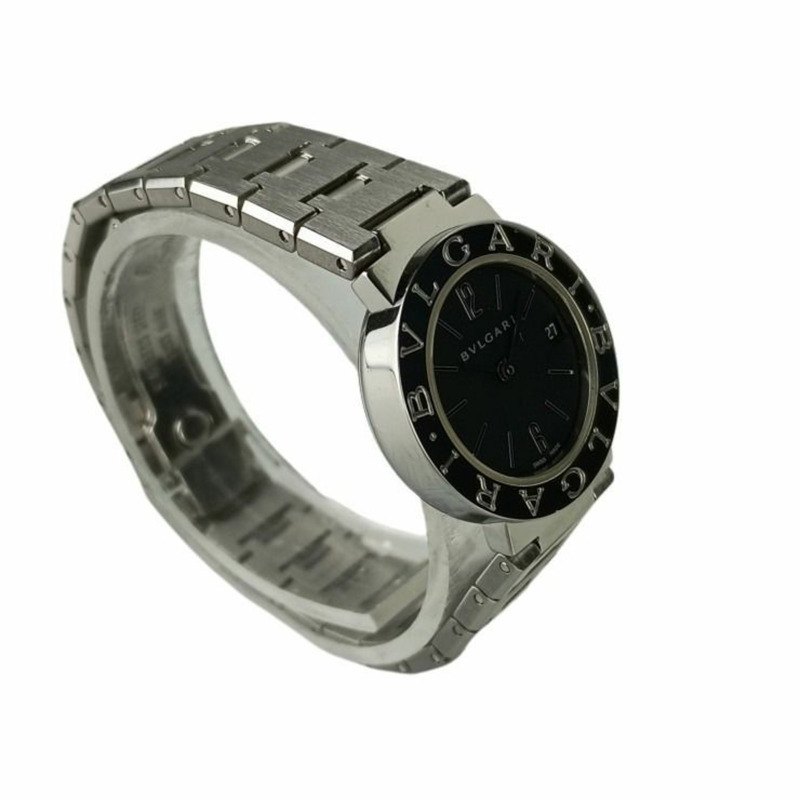 寶格麗 (BVLGARI) BB23SS 黑色錶盤不鏽鋼女士模擬腕錶-2